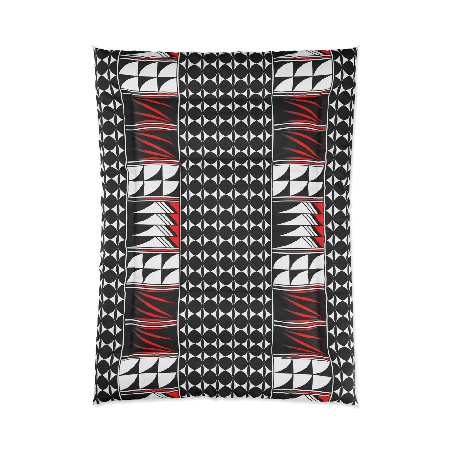 Southwest Feather Blessing in Red Comforter