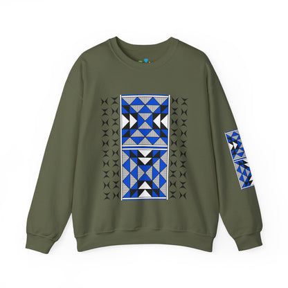 Sacred Mountains in Blue Unisex Sweatshirt