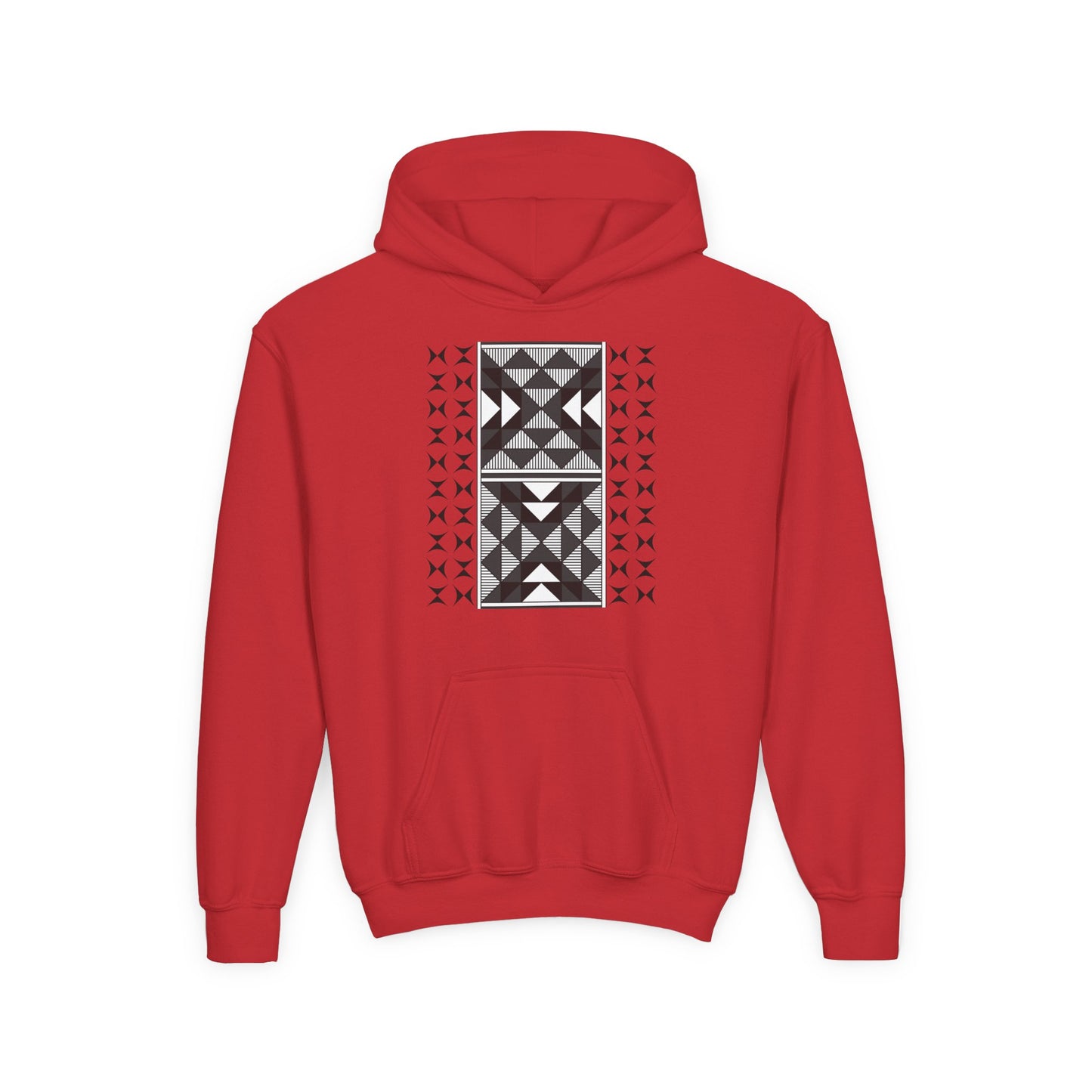 Sacred Mountains in Charcoal Youth Heavy Blend Hooded Sweatshirt