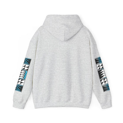 Blessed Feathers in Turquoise Unisex Hoodie