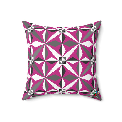 Morning Star in Pink Square Pillow