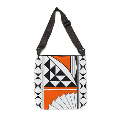 Orange Southwest Sunrise Adjustable Tote Bag