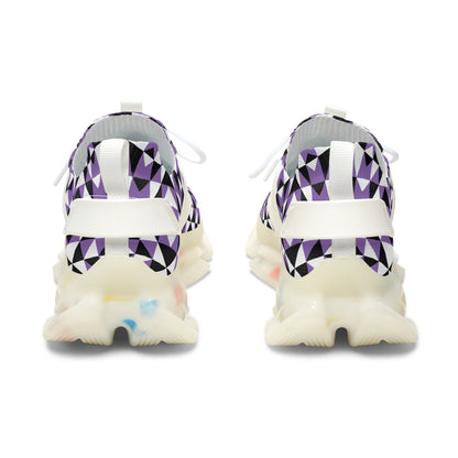 Sacred Mountains in Purple Women's Mesh Sneakers