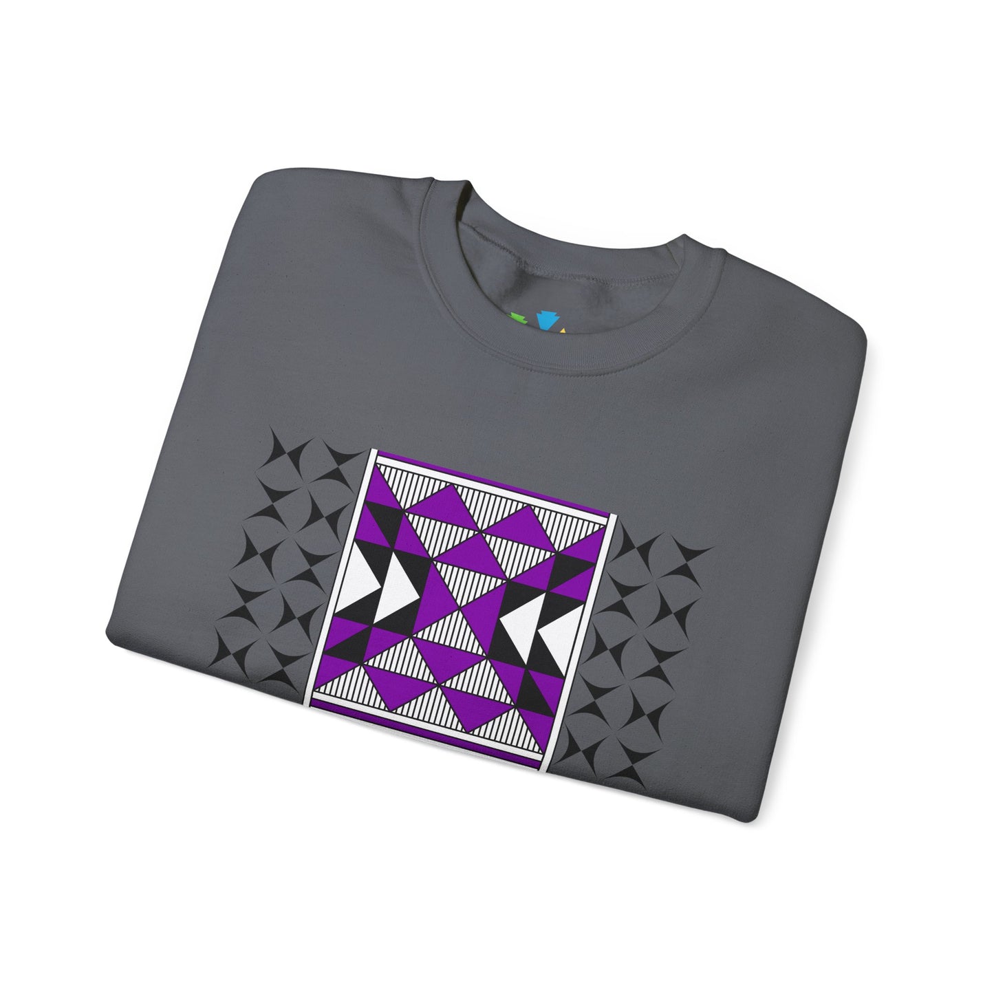 Sacred Mountains in Purple Unisex Sweatshirt