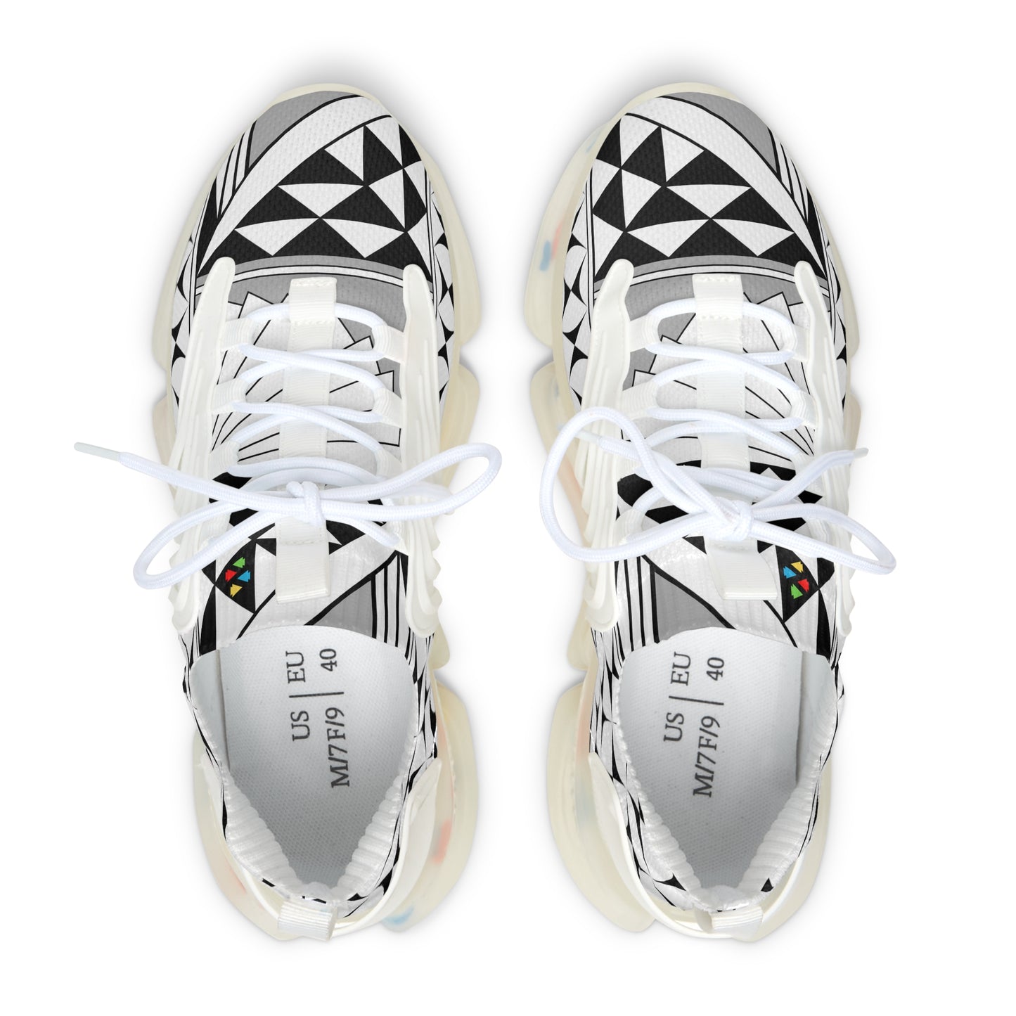 Southwest Sunrise in Gray Women's Mesh Sneakers