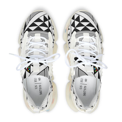 Southwest Sunrise in Gray Women's Mesh Sneakers