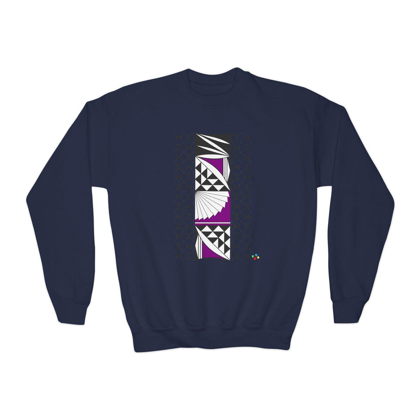 Southwest Sunset in Purple Youth Crewneck Sweatshirt