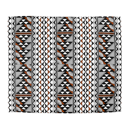 Sun and Rain in Rust Microfiber Duvet Cover