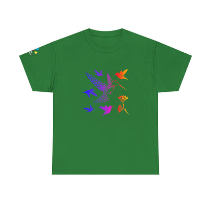 Rainbow Hummingbird Blessing Gildan Unisex Tee