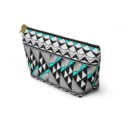 Sun  and Rain in Turquoise Pouch w T-bottom