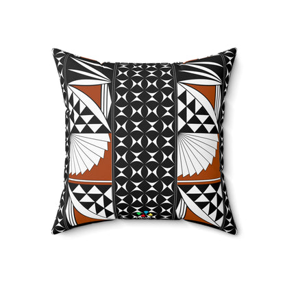 Southwest Sunset in Rust Square Pillow