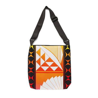 Dark Rainbow Southwest Sunrise Adjustable Tote Bag