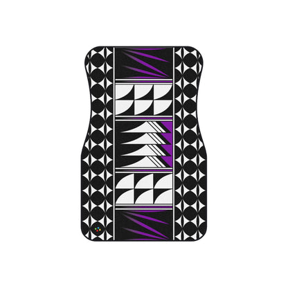 Purple Native Feather Blessings Car Mats (Set of 4)