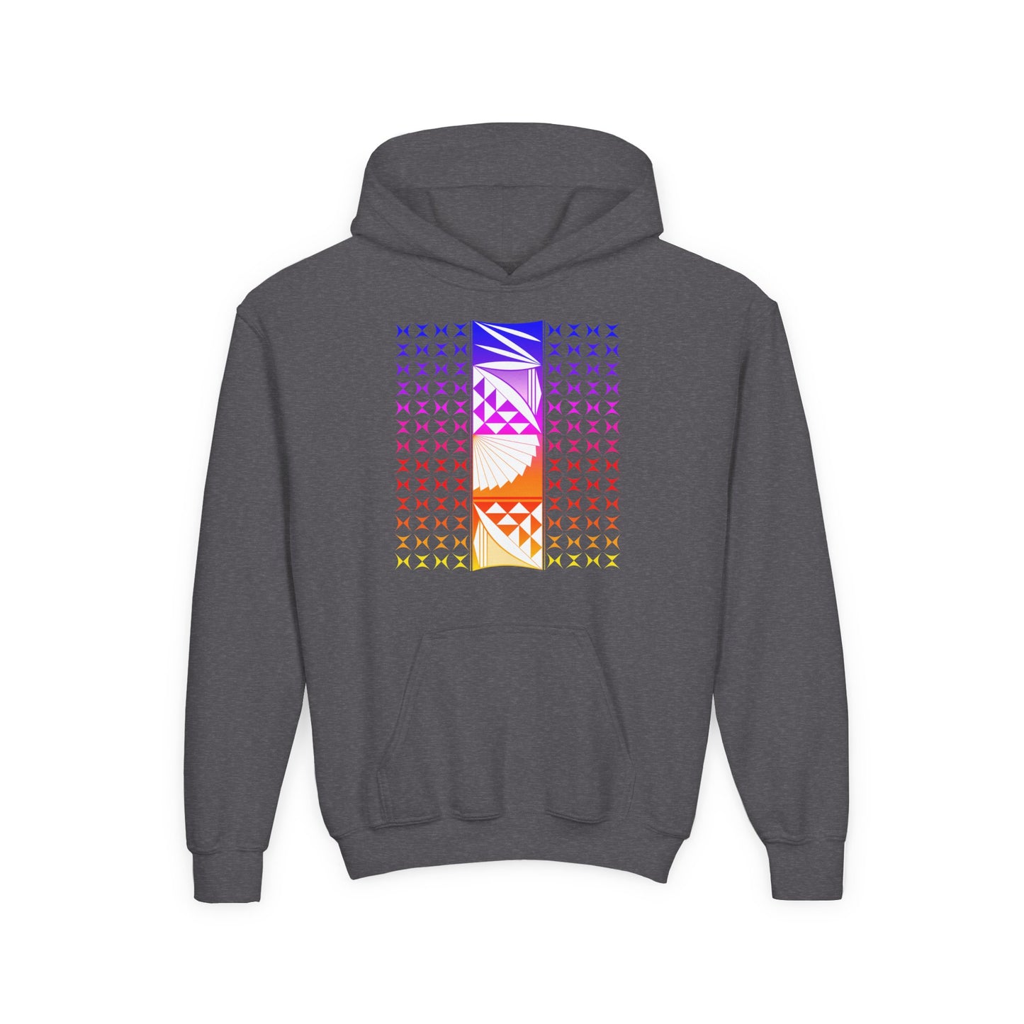 Rainbow Sunrise Youth Heavy Blend Hooded Sweatshirt