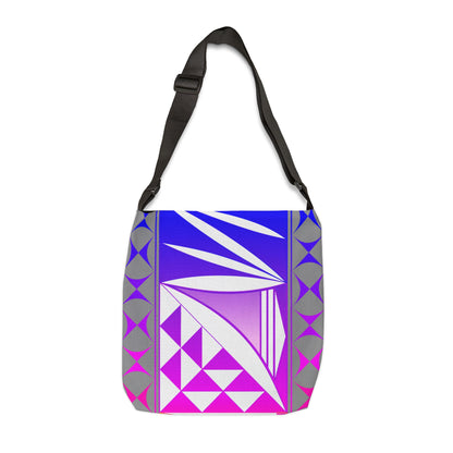Gray Rainbow Sunrise Adjustable Tote Bag