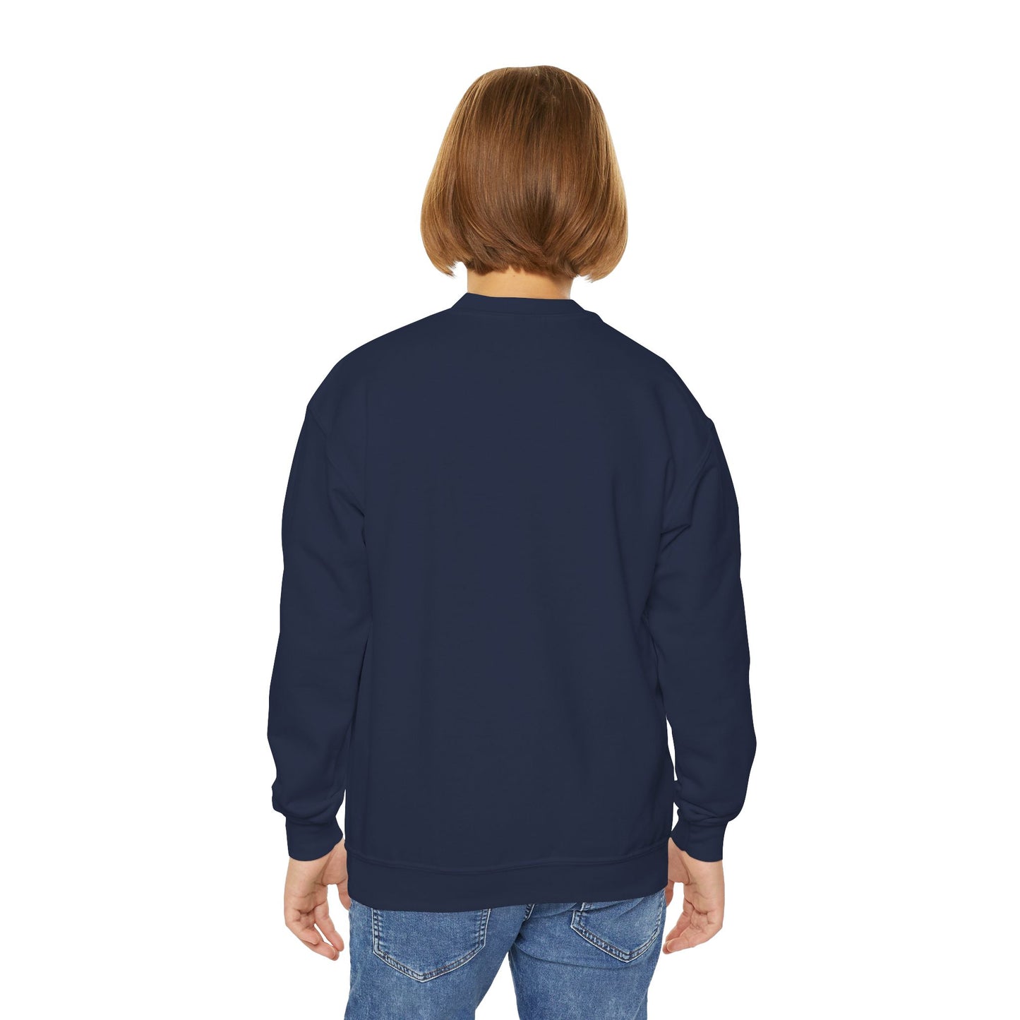 Rain and Sun in Turquoise Youth Crewneck Sweatshirt