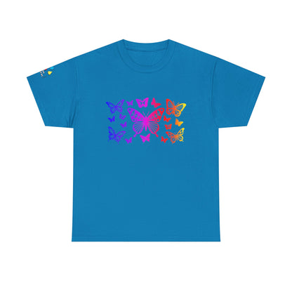 Rainbow Butterfly Dance Gildan Unisex Tee