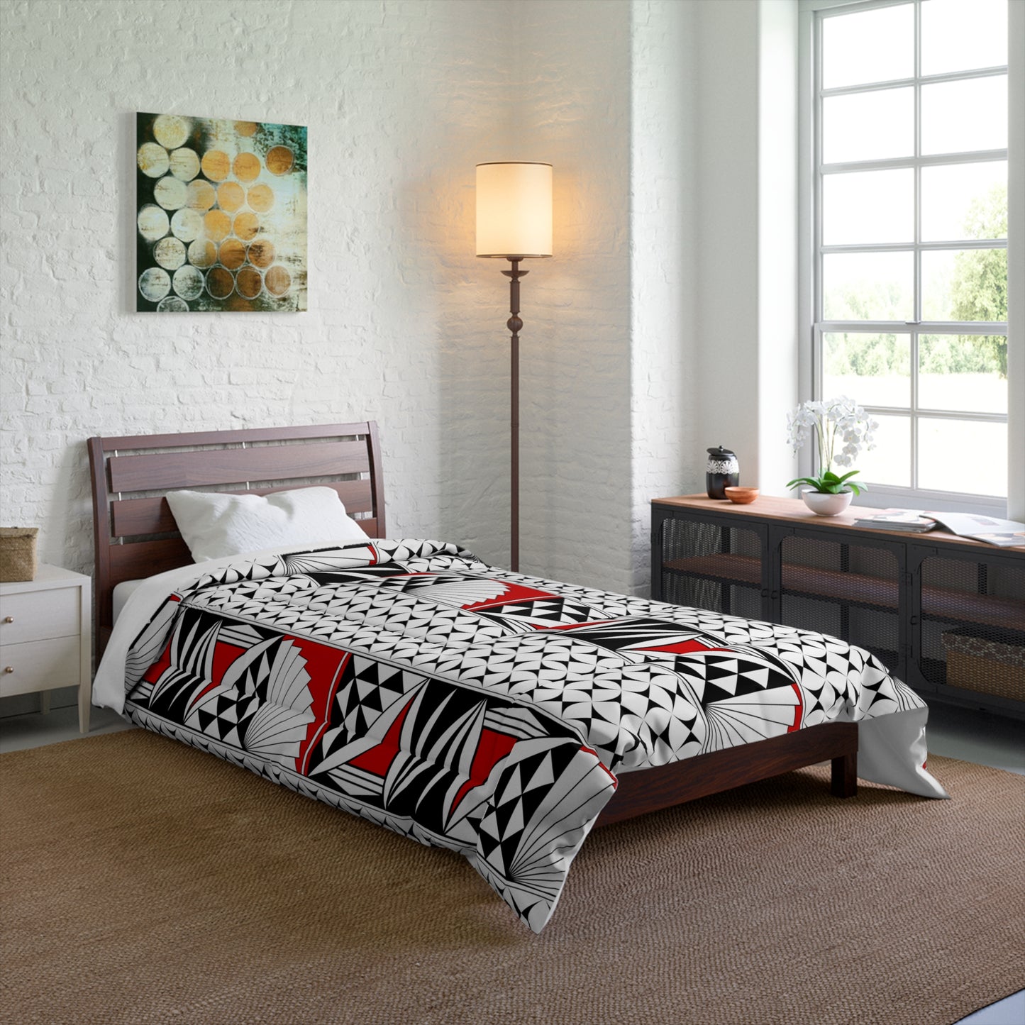 Southwest Sunrise in Red Comforter