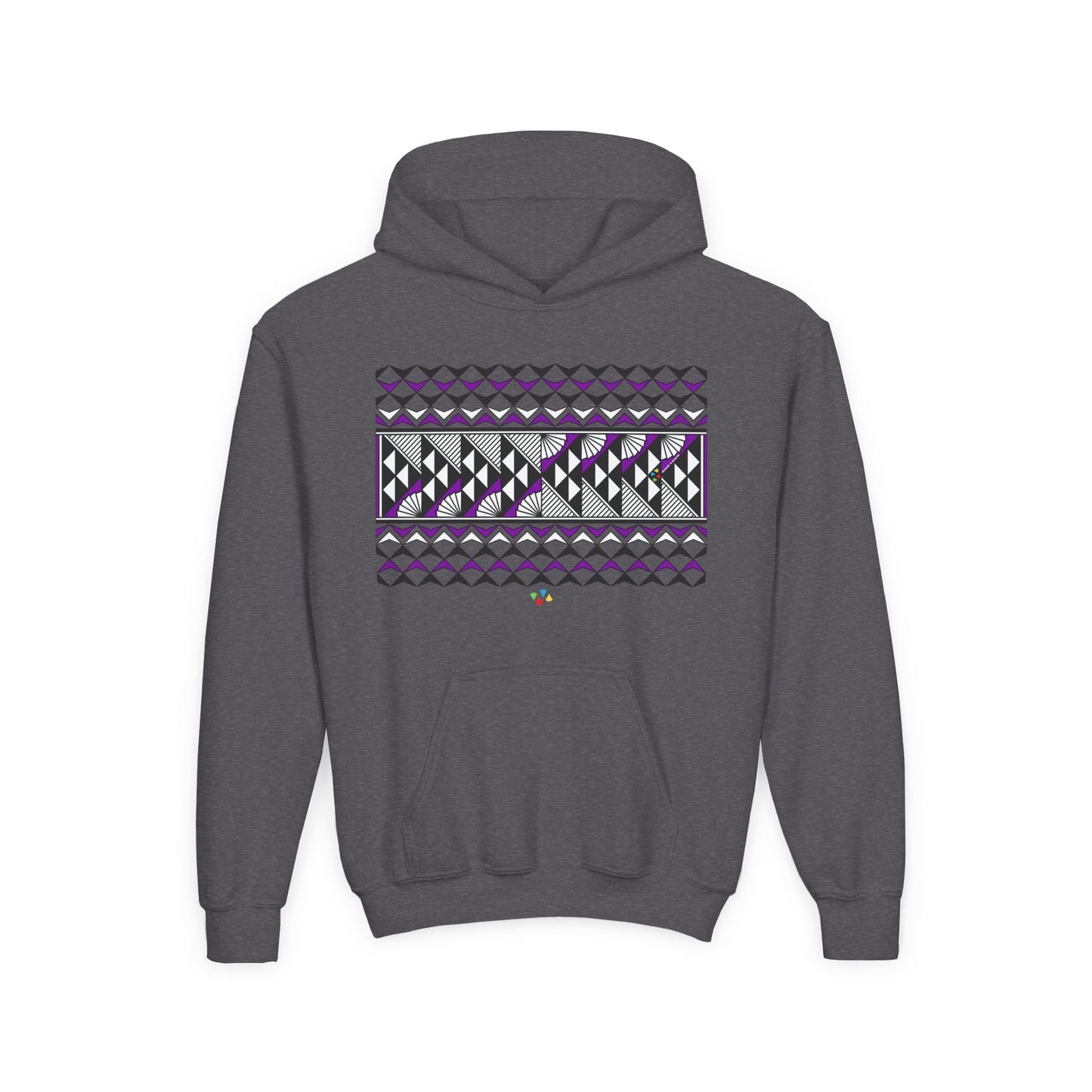 Purple Rain and Sun Youth Heavy Blend Hooded Sweatshirt