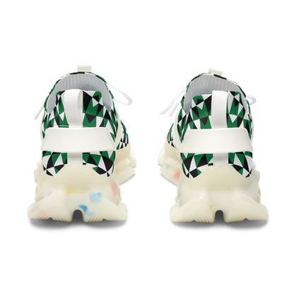 Sacred Mountains in Green Women's Mesh Sneakers