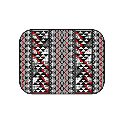 Sun and Rain in Red Car Mats (Set of 4)