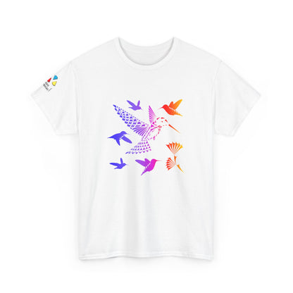 Rainbow Hummingbird Blessing Gildan Unisex Tee