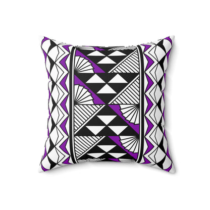 Sun and Rain in Purple Spun Polyester Square Pillow