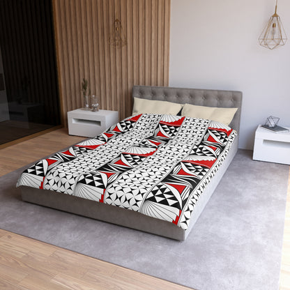 Southwest Sunrise in Red Microfiber Duvet Cover