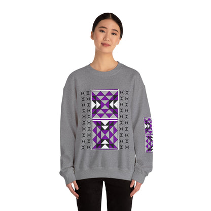 Sacred Mountains in Purple Unisex Sweatshirt