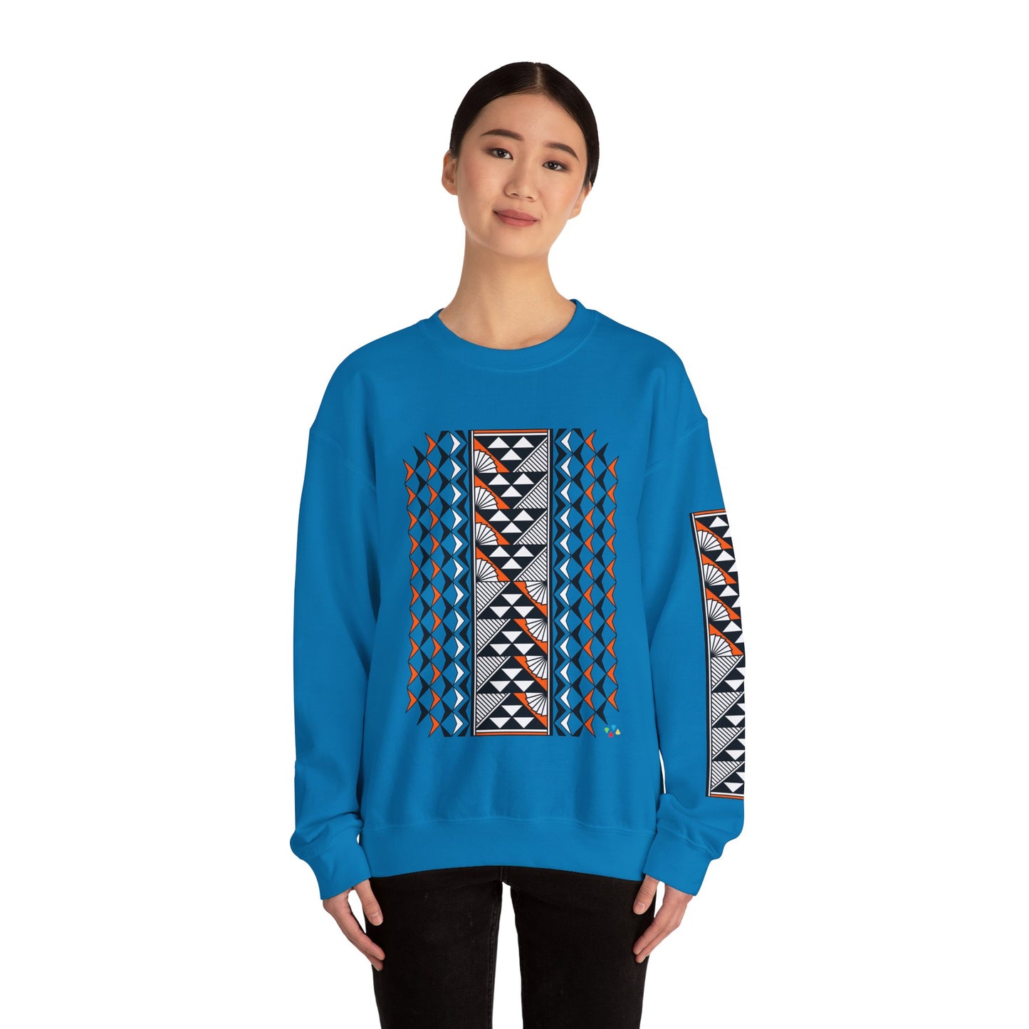 Sun and Rain in Orange Unisex Sweatshirt