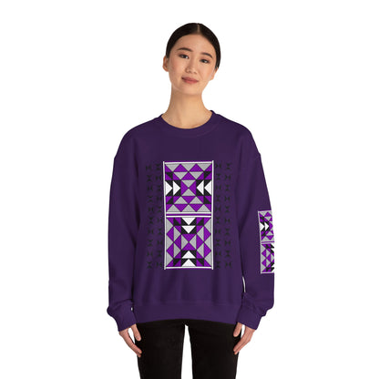 Sacred Mountains in Purple Unisex Sweatshirt