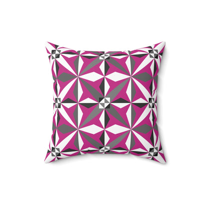 Morning Star in Pink Square Pillow