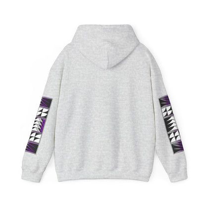 Blessed Feathers in Purple Unisex Hoodie