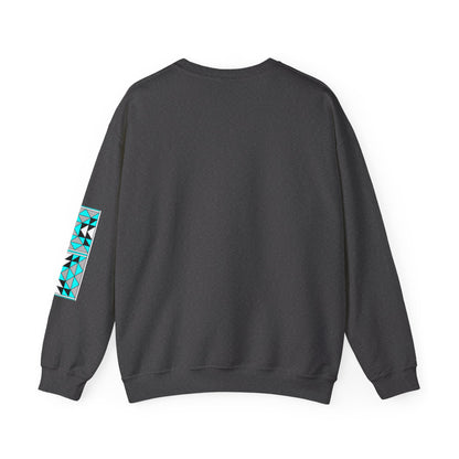 Sacred Mountains in Turquoise Unisex Sweatshirt