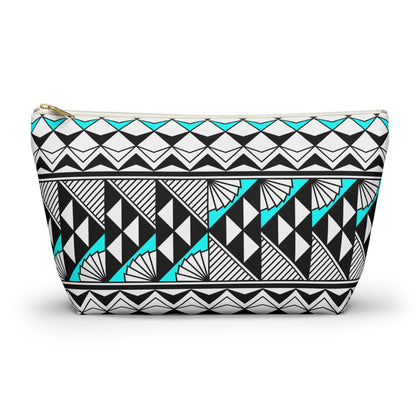 Sun  and Rain in Turquoise Pouch w T-bottom