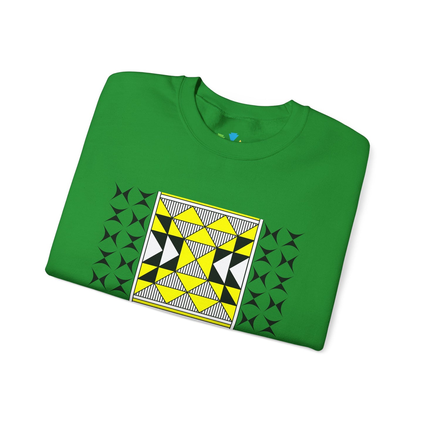 Sacred Mountains in Yellow Unisex Sweatshirt