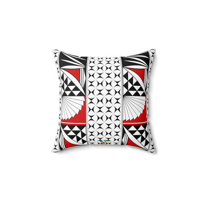 Southwest Sunrise in Red Square Pillow