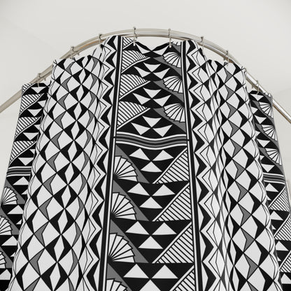 Southwest Rain and Sun in Gray Shower Curtains