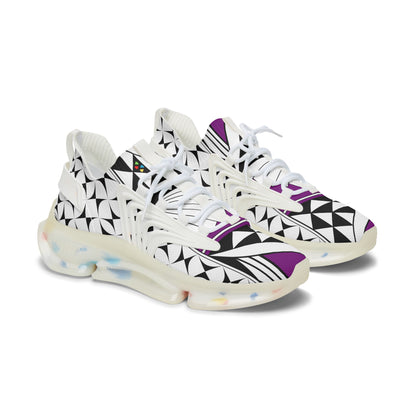 Southwest Sunrise in Purple Women's Mesh Sneakers