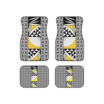 Southwest Sunrise in Yellow Car Mats (Set of 4)