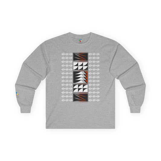 Feather Blessings in Rust Unisex Long Sleeve Tee