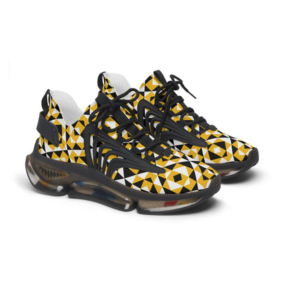 Sacred Mountains in Yellow Women's Mesh Sneakers