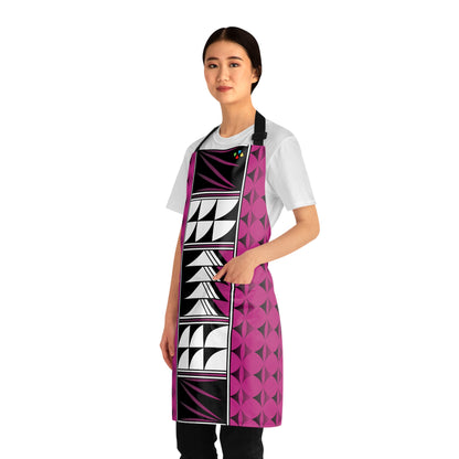 Feather Blessing on Pink Two Pocket Apron