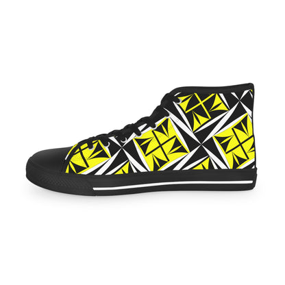 Sacred Winds in Yellow High Top Sneakers