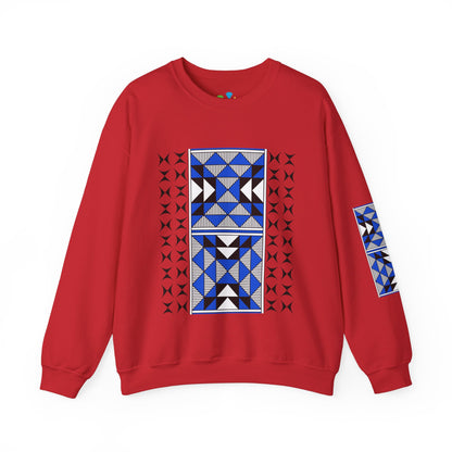 Sacred Mountains in Blue Unisex Sweatshirt