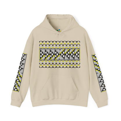 Sun and Rain in Yellow Unisex Hoodie