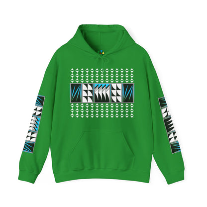 Blessed Feathers in Turquoise Unisex Hoodie