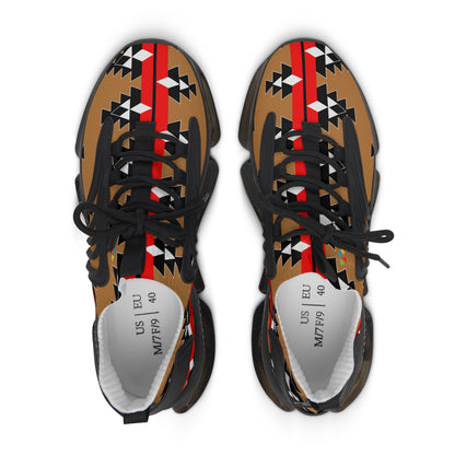 Native Stories - Red/Tan - Women's Mesh Sneakers