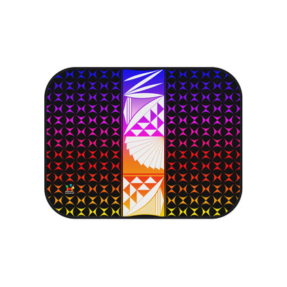 Rainbow Sunrise on Black Car Mats (Set of 4)