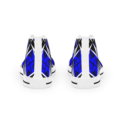 Sacred Winds in Blue High Top Sneakers